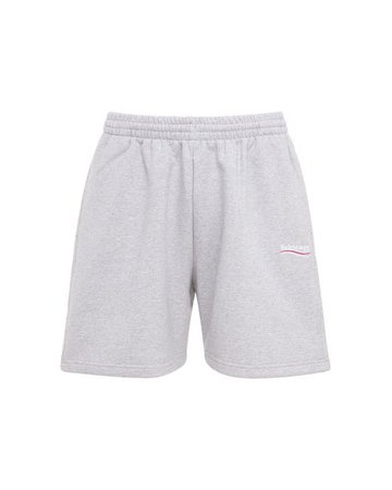 Balenciaga Men's Gray Cotton Sweat Shorts $625