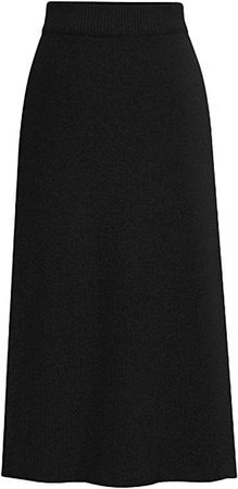 Youhan Women's Elastic Waist Slit Midi Knit Ribbed Skirt at Amazon Women’s Clothing store