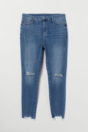 H&M+ Embrace Shape Ankle Jeans - Denim blue - Ladies | H&M US