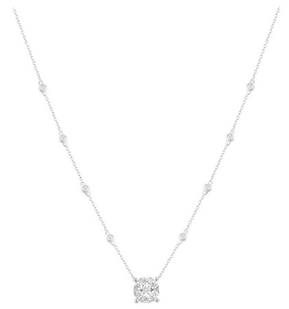 Morris & David Jewelry Carat Diamond By The Yard Necklace 14k
