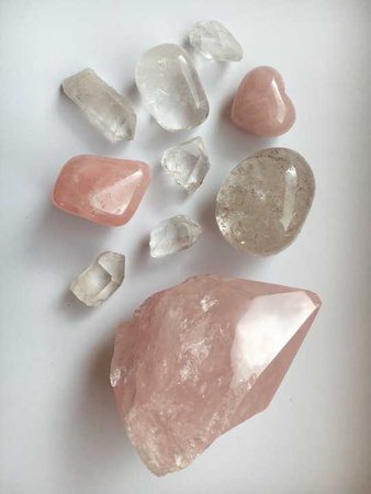 pink crystals