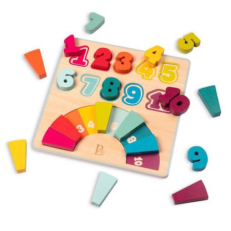 B. Toys Wooden Number Puzzle - Counting Rainbows : Target