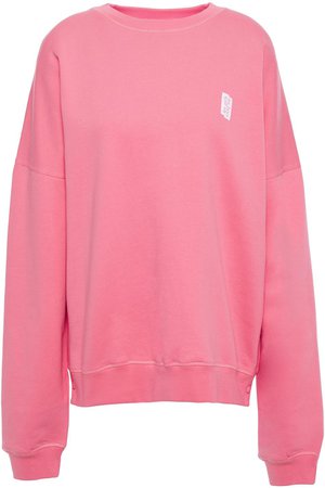 Baby pink French cotton-terry sweatshirt | Sale up to 70% off | THE OUTNET | LES GIRLS LES BOYS | THE OUTNET