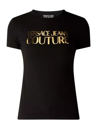 VERSACE JEANS COUTURE T-Shirt mit Logo-Print in Grau / Schwarz online kaufen (1088545) ▷ P&C Online Shop