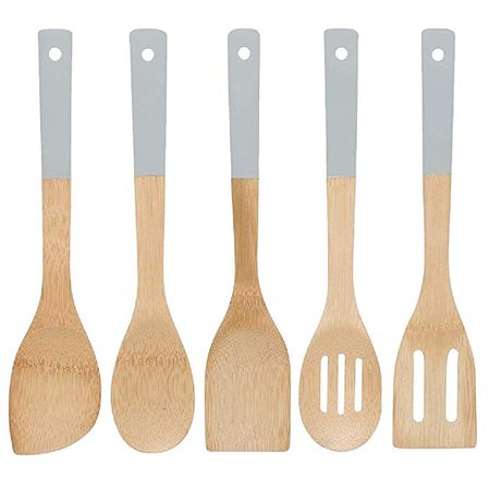 Now Designs Bamboo Utensils, Set of 5 - Grey: Amazon.ca: Home & Kitchen