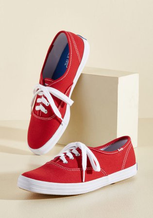 Keds It's Been Too Longboard Sneaker in Red Red | ModCloth