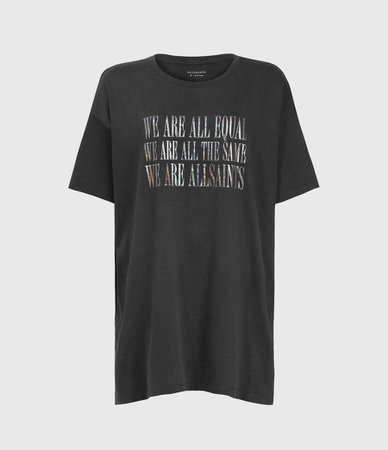 ALLSAINTS UK: Womens Equality Cori T-Shirt (black)