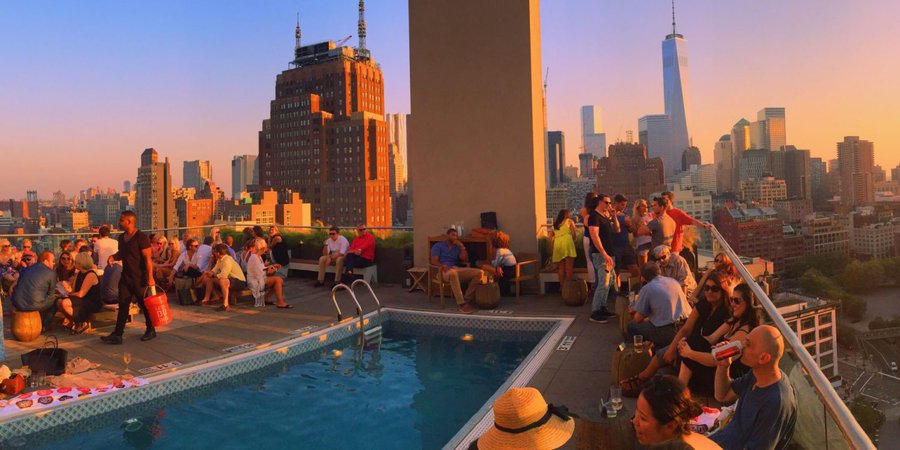 Rooftop in New York