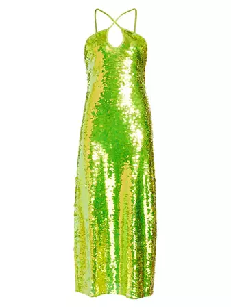 Shop Cult Gaia Lily Sequin-Embroidered Maxi Dress | Saks Fifth Avenue