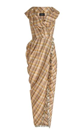 Off-The-Shoulder Wool Maxi Dress By Etro | Moda Operandi
