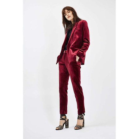 Burgundy Womens Business Suit