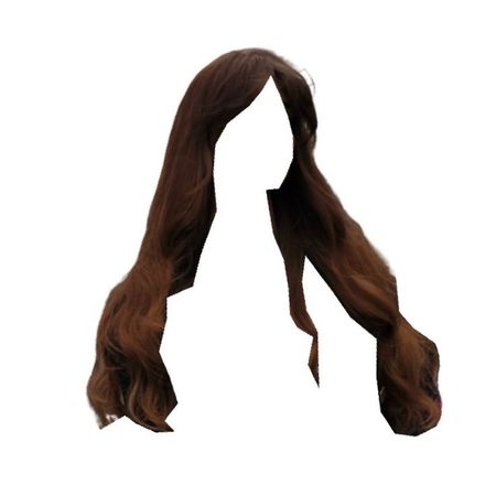 long red brown hair curtain bangs
