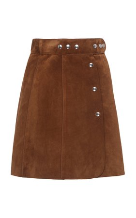 Prada Suede Mini Skirt