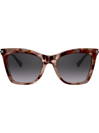 Valentino Eyewear Studded Arms Cat-Eye Sunglasses Ss20 | Farfetch.com