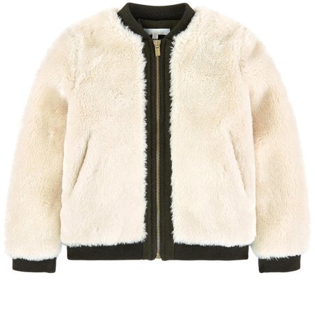 Mini Me false fur jacket jacket Chloé for girls | Melijoe.com