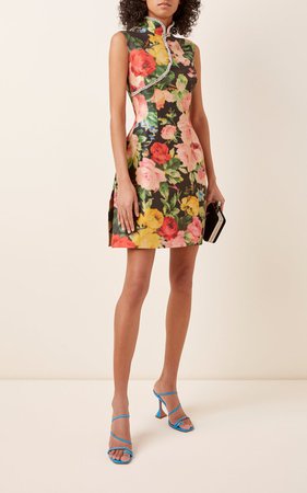 Floral-Print Taffeta Dress by Richard Quinn | Moda Operandi