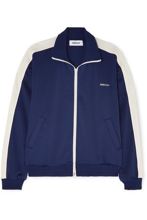 AMBUSH® | Striped satin-jersey track jacket | NET-A-PORTER.COM