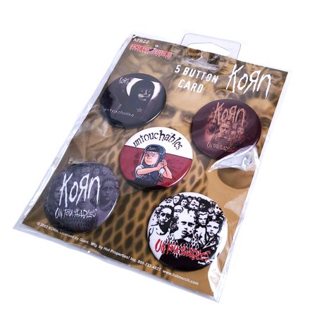 Korn Collectible Hot-Topic 2002 KoRn Untouchables 5 Button Card Pin Badge 38mm | eBay