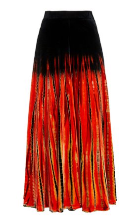 Tie-Dyed Velvet Maxi Skirt By Proenza Schouler | Moda Operandi