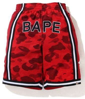 red bape shorts