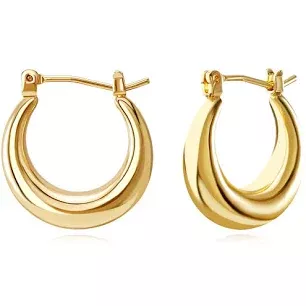 gold small hoop earrings - Google Shopping