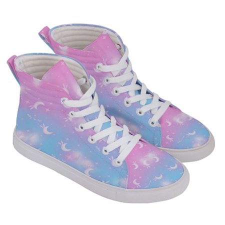 Twinkle Heaven WOMEN'S HI-TOP SNEAKERS Made To Order Fairy kei, Kawaii, Jfashion, Decora, Sky, Ombre, Space, Galaxy, Moon, Cute Shoes · Holley Tea Time · Online Store Powered by Storenvy