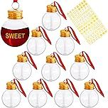 Amazon.com: 10 Pieces Christmas Booze Balls, Christmas Fillable Booze Tree Ornaments, Water Bottle Bulbs Shape Plastic Clear Christmas Ornaments Pendant Ball for Xmas Home Holiday Wedding Party Decor : Home & Kitchen