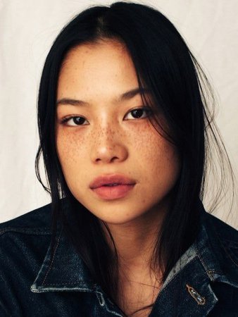 asian girl with freckles