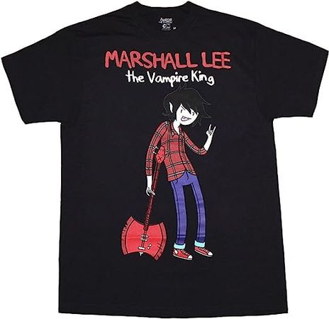 Amazon.com: Adventure Time Marshall Lee Vampire King T-Shirt-Large Black : Clothing, Shoes & Jewelry