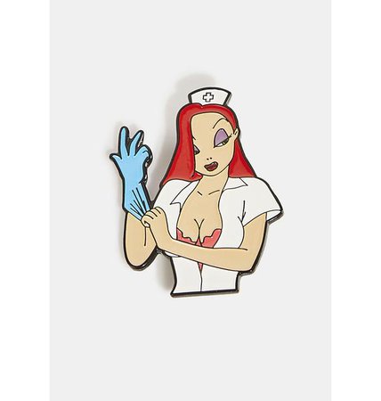 Geeky And Kinky Jessica Rabbit Naughty Nurse Enamel Pin | Dolls Kill