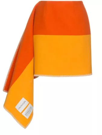 Calvin Klein 205W39nyc Striped Blanket Skirt - Farfetch