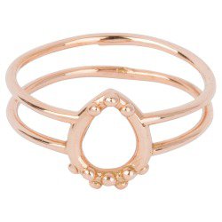 Like Water Does Salt Drop Rose Gold Ring