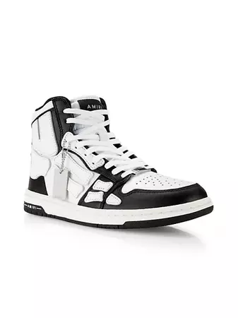 Shop Amiri Skeleton Leather High-Top Sneakers | Saks Fifth Avenue