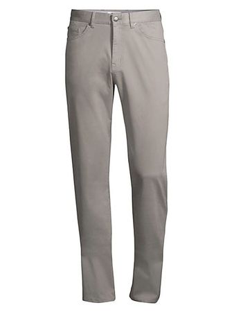 Shop Peter Millar Regular-Fit Ultimate Sateen Five-Pocket Pants | Saks Fifth Avenue