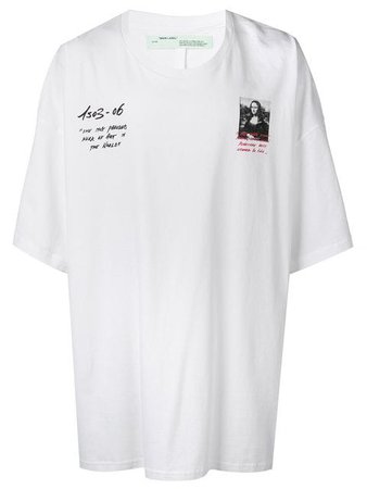Off-White Mona Lisa Print T-shirt - Farfetch