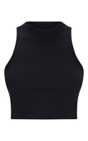 Basic White Rib Cropped Vest | Tops | PrettyLittleThing USA