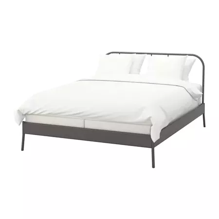 KOPARDAL Bed frame - Queen, Espevär mattress base - IKEA
