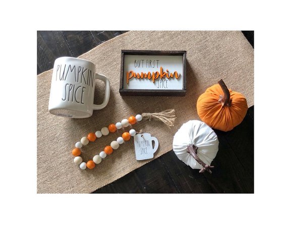 Rae dunn pumpkin spice mug garland bundle | Etsy