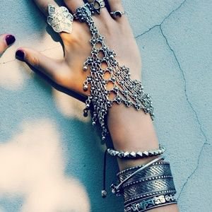 Jewelry | Boho Chain Link Slave Bracelet Anklet 350 | Poshmark
