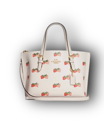 strawberry Coach tote bag purse