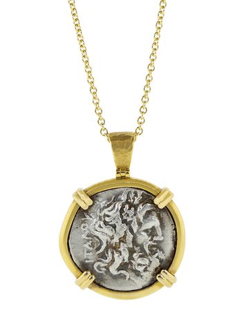 Zeus Coin Pendant Necklace | Marissa Collections