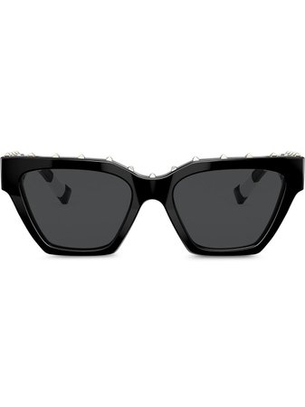 Valentino Eyewear Nitade Solglasögon Med Fyrkantiga Bågar - Farfetch