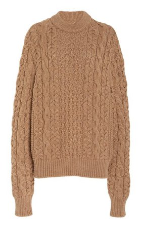 Chunky Cableknit Wool Sweater By Brandon Maxwell | Moda Operandi