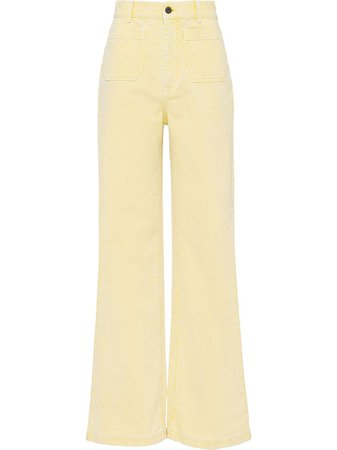 Miu Miu high-waisted flared jeans - FARFETCH