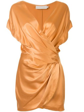 Michelle Mason off-the-shoulder Wrap Dress - Farfetch