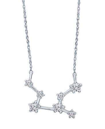 Macy’s diamond virgo necklace