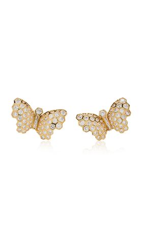 Diamond Butterfly Earrings By Simon Teakle | Moda Operandi