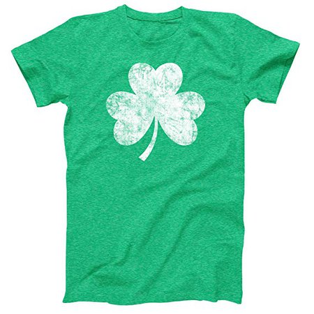 Amazon.com: Vintage Style Distress Heather Irish Green Shamrock T-Shirt St Patricks Day Ireland Pride: Clothing