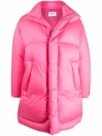 Shop AMBUSH DOWN COAT PINK PINK with Express Delivery - FARFETCH