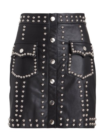 Giuseppe di Morabito | Studded Leather Mini Skirt | INTERMIX®
